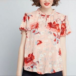 Modcloth Absolutely Everything Floral Blouse | 1x